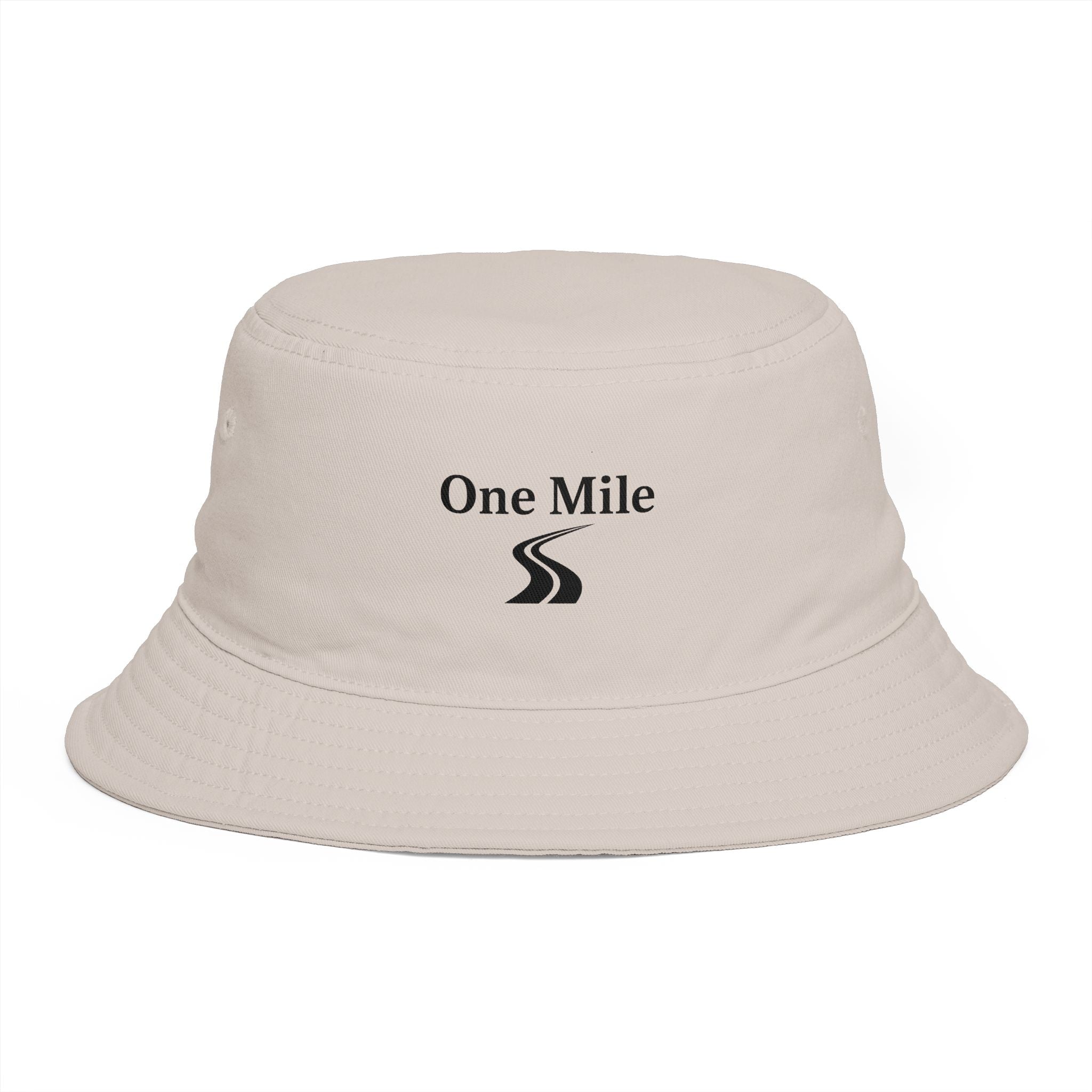 One Mile Bucket Hat — Road Logo Casual Outdoor Sun Hat