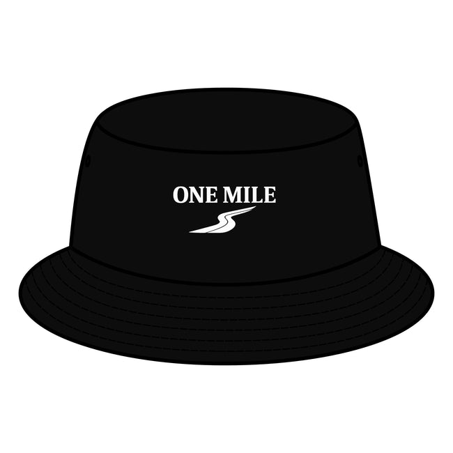 One Mile Bucket Hat — Road Logo Casual Outdoor Sun Hat Hover Image