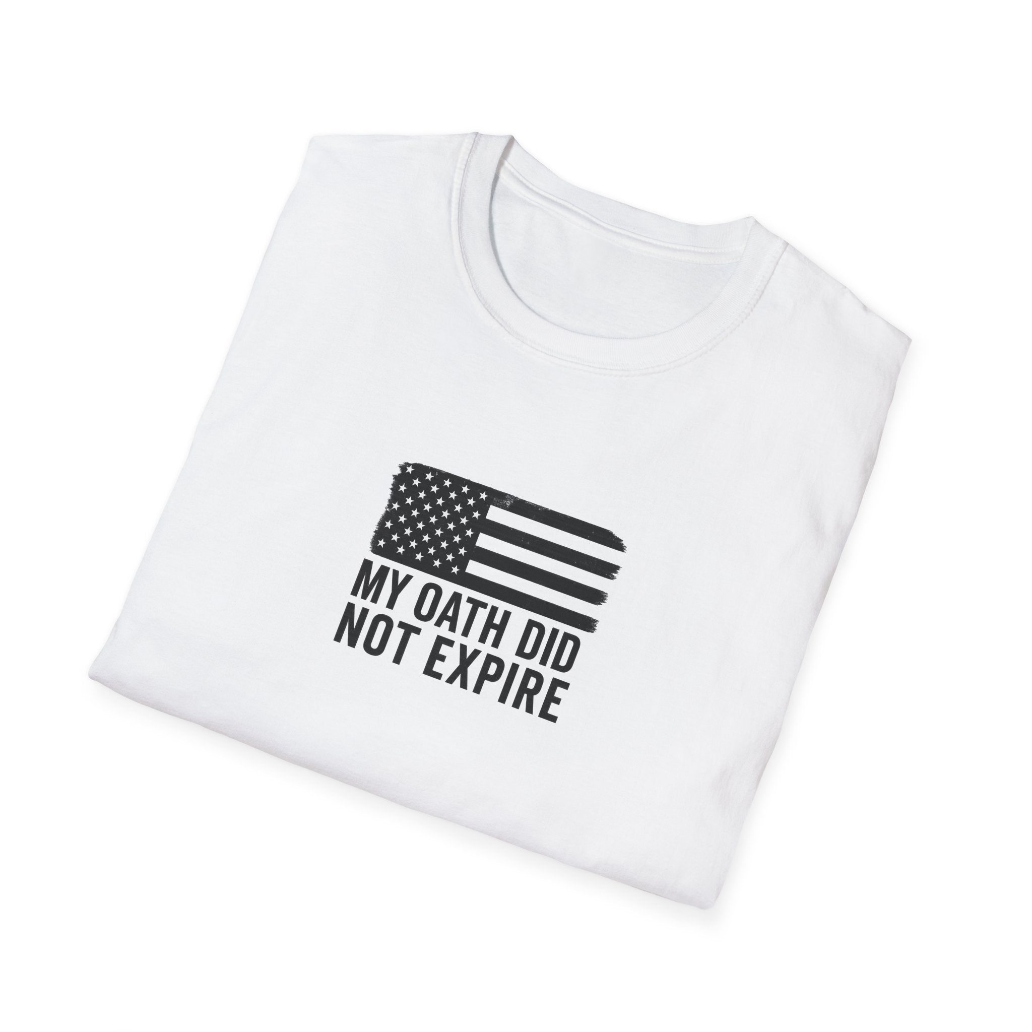 One Mile Veteran/Service Member — "My Oath Did Not Expire" Motivational Minimalist Tee