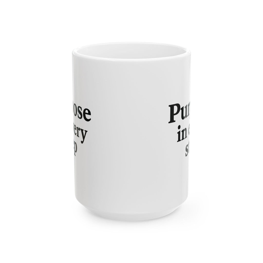 One Mile Road Map Ceramic Mug — Runner & Traveler Coffee Cup (11oz, 15oz)