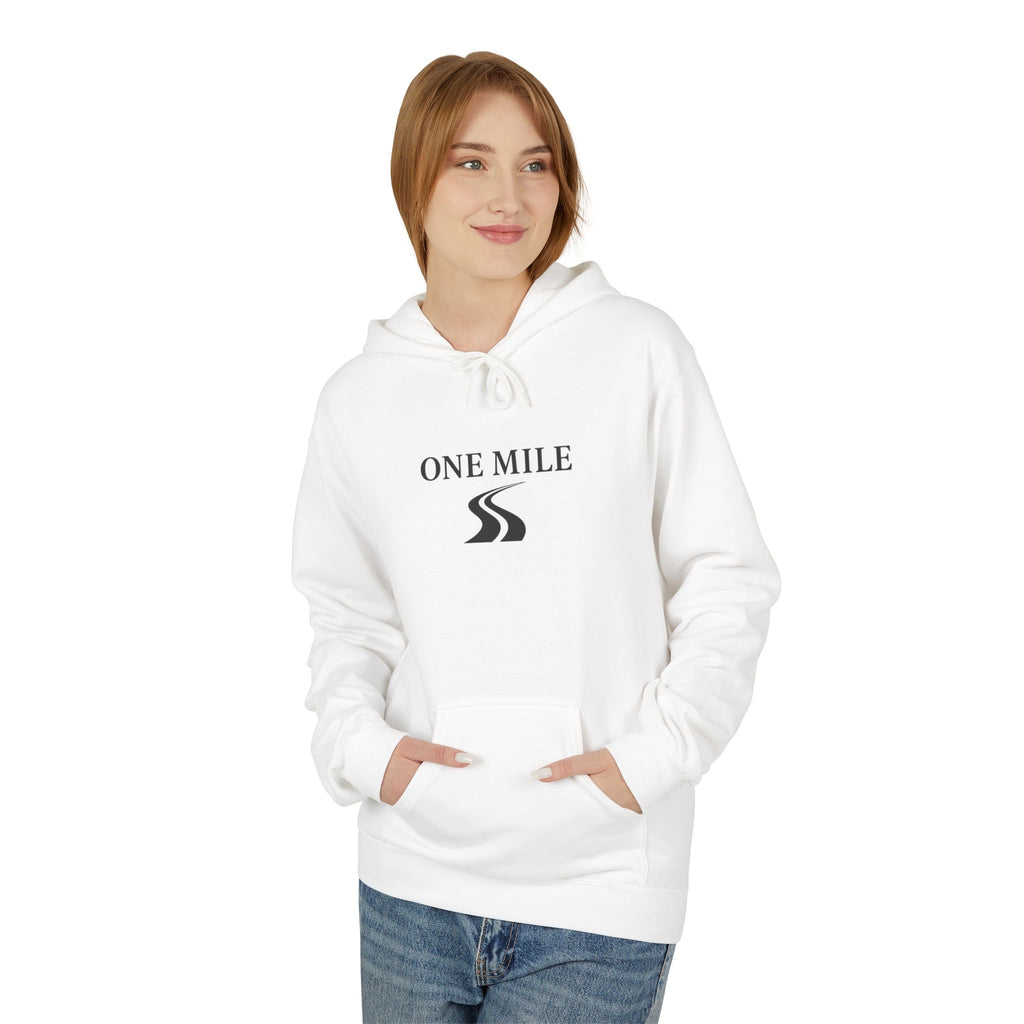 One Mile Hoodie – Minimal Runner Graphic Pullover