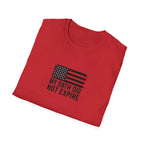 One Mile Veteran/Service Member — "My Oath Did Not Expire" Motivational Minimalist Tee
