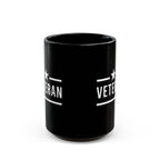 One Mile US Military Veteran Black Coffee Mug – Motivational Running / Walking Gift / Office / Traveler (11oz & 15oz)