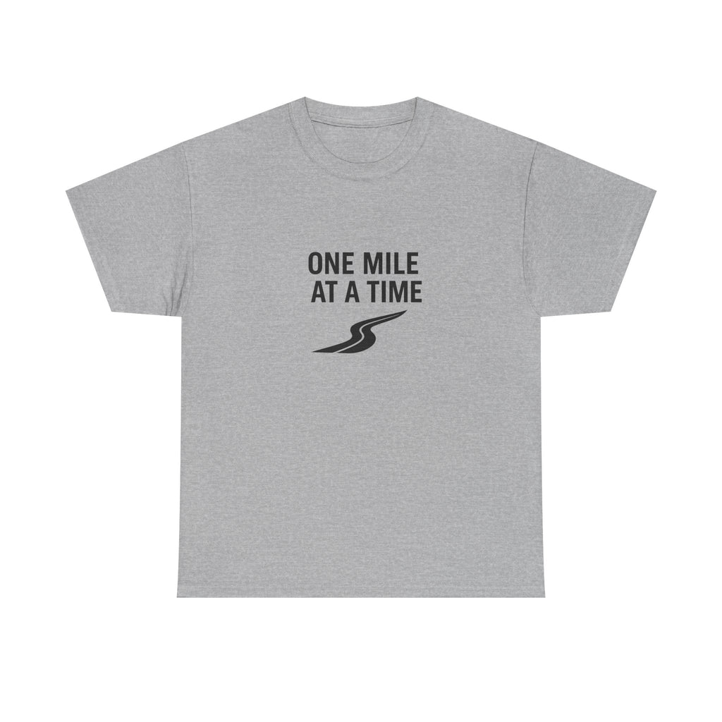 One Mile Endurance Tee — Inspirational White Graphic T-Shirt