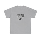 One Mile Endurance Tee — Inspirational White Graphic T-Shirt