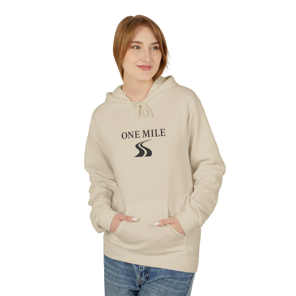 One Mile Hoodie – Minimal Runner Graphic Pullover