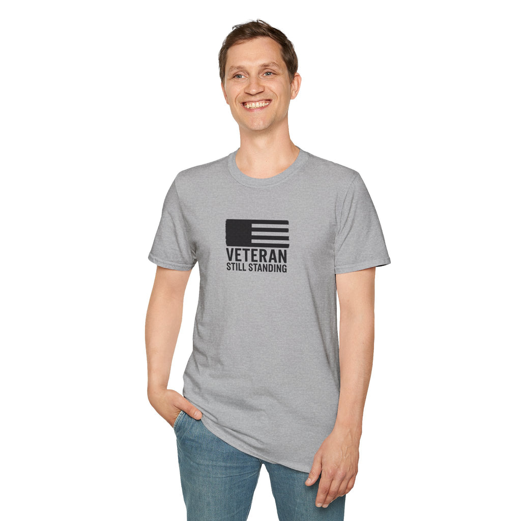 One Mile Veteran/Service Member  — "Still Standing." Motivational Minimalist Tee