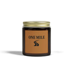 Scented Candle — Coconut Apricot Wax (4oz/9oz) | "ONE MILE" Inspirational Jar Candle