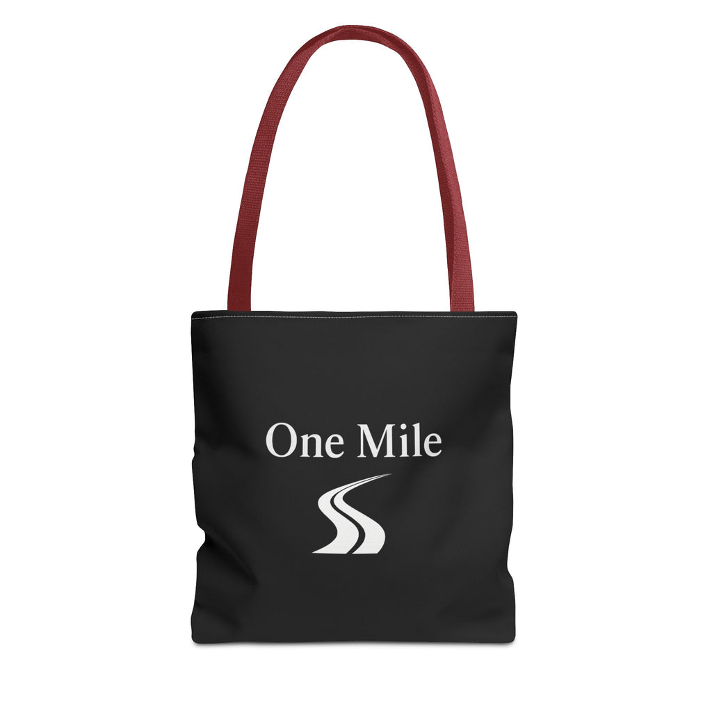 One Mile Logo Tote Bag — Everyday Traveler / Running & Fitness Canvas Tote
