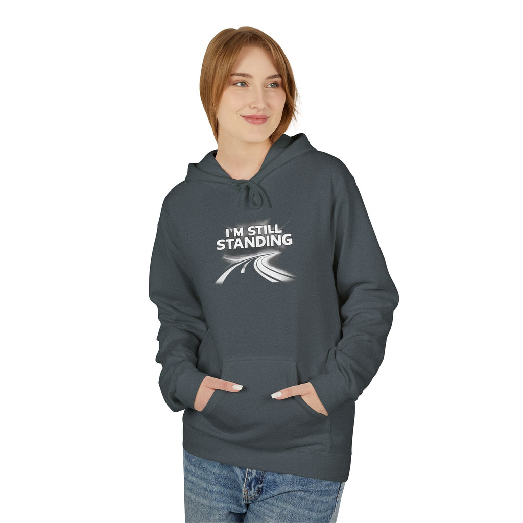 I'm Still Standing Hoodie – Minimal Runner Graphic Pullover / Resilience