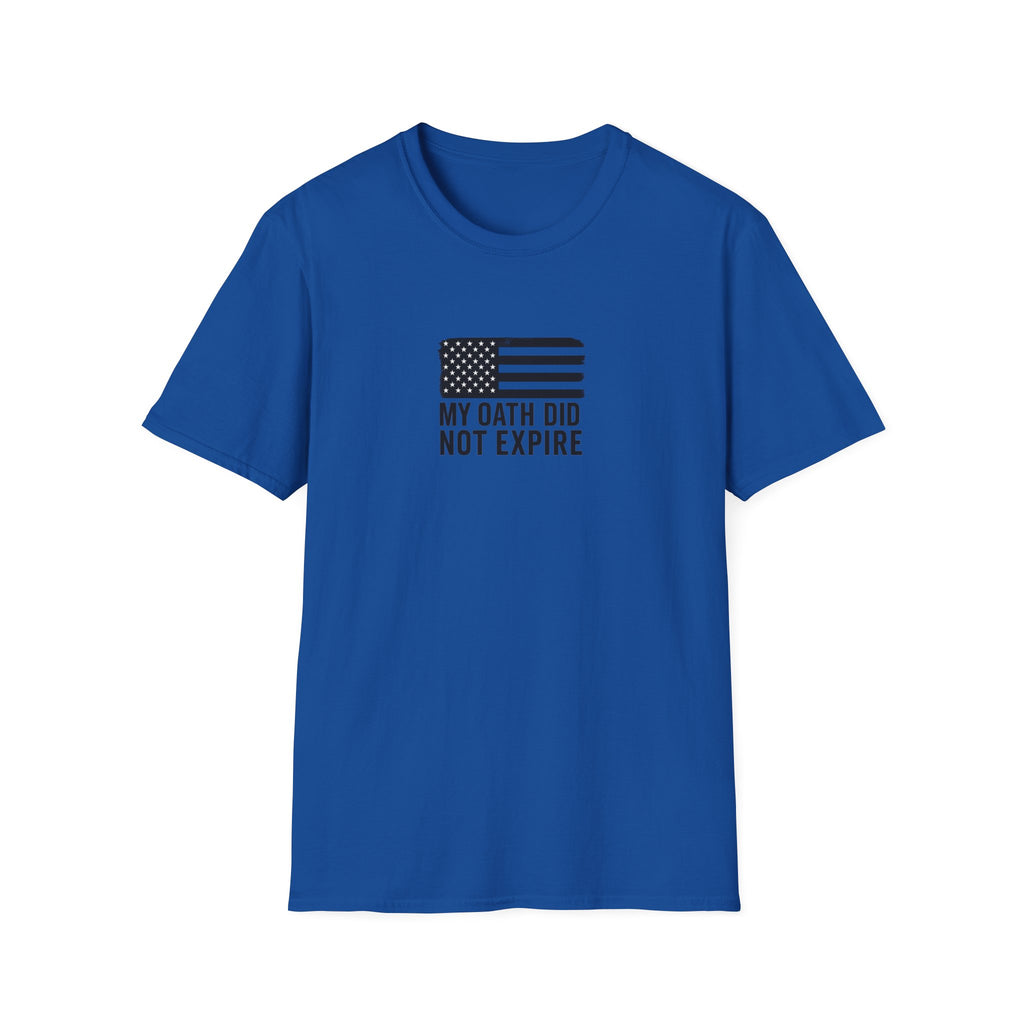 One Mile Veteran/Service Member — "My Oath Did Not Expire" Motivational Minimalist Tee