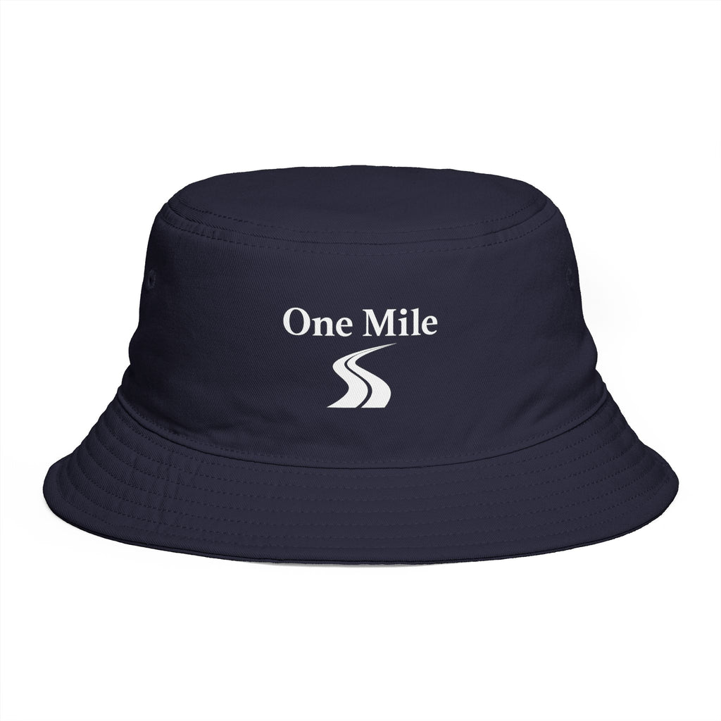 One Mile Bucket Hat — Road Logo Casual Outdoor Sun Hat
