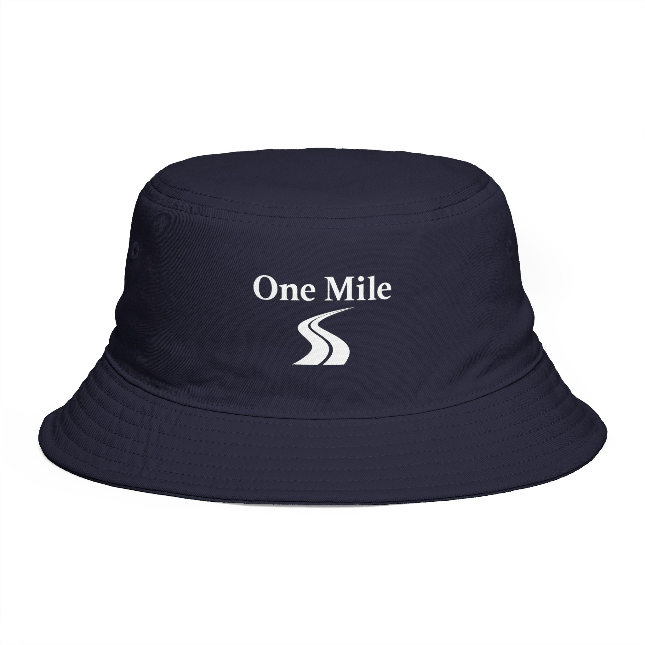 One Mile Bucket Hat — Road Logo Casual Outdoor Sun Hat