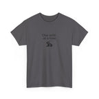 One Mile Endurance Tee — Inspirational White Graphic T-Shirt