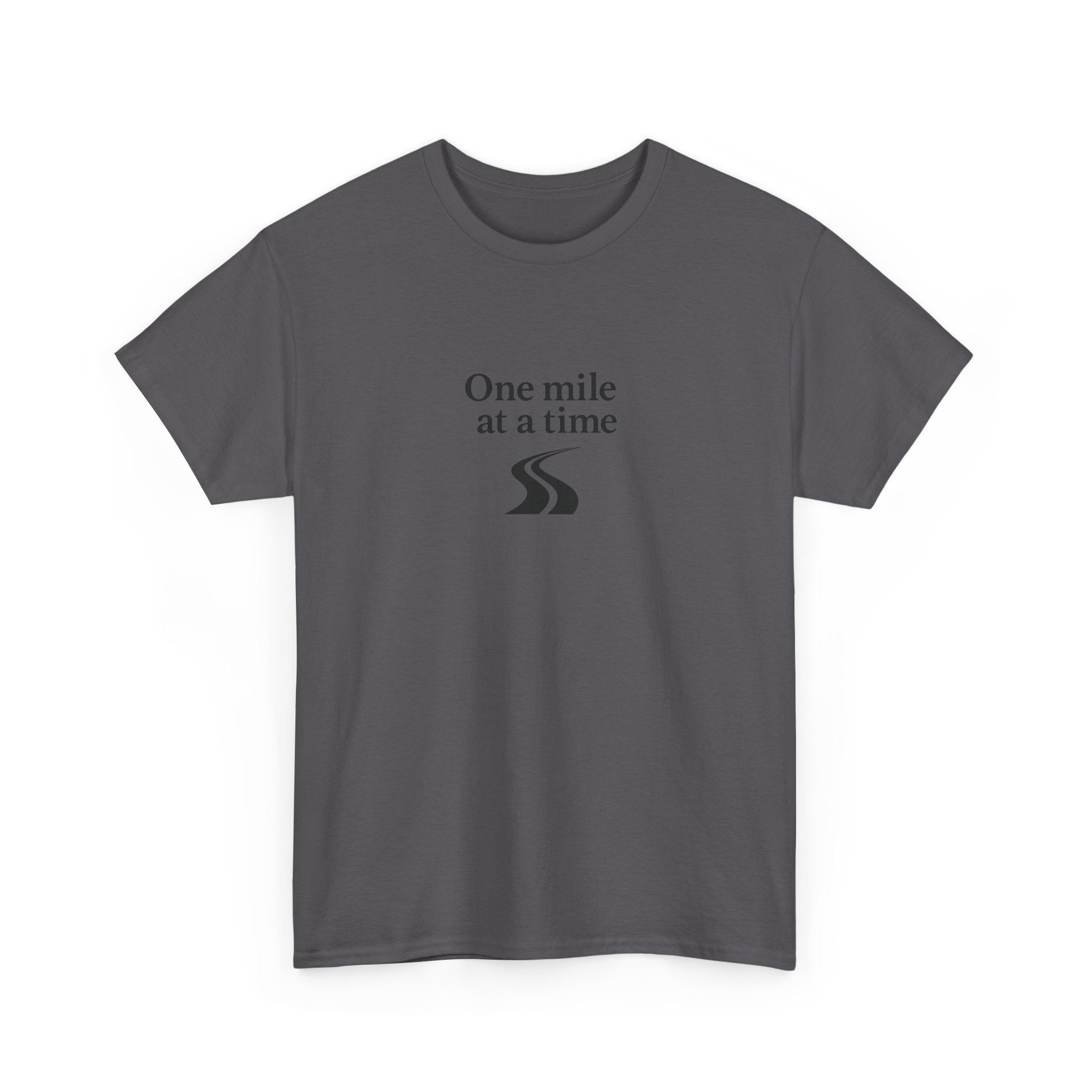 One Mile Endurance Tee — Inspirational White Graphic T-Shirt