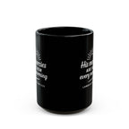 One Mile Black Coffee Mug – Motivational Running / Walking Gift / Office / Traveler (11oz & 15oz)