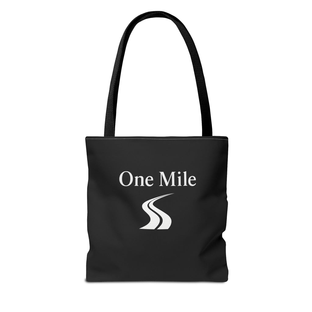 One Mile Logo Tote Bag — Everyday Traveler / Running & Fitness Canvas Tote