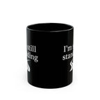 One Mile Black Coffee Mug – Motivational Running / Walking Gift / Office / Traveler (11oz & 15oz)