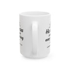 One Mile Ceramic Mug — Home, Office, Traveler Coffee Cup (11oz, 15oz)