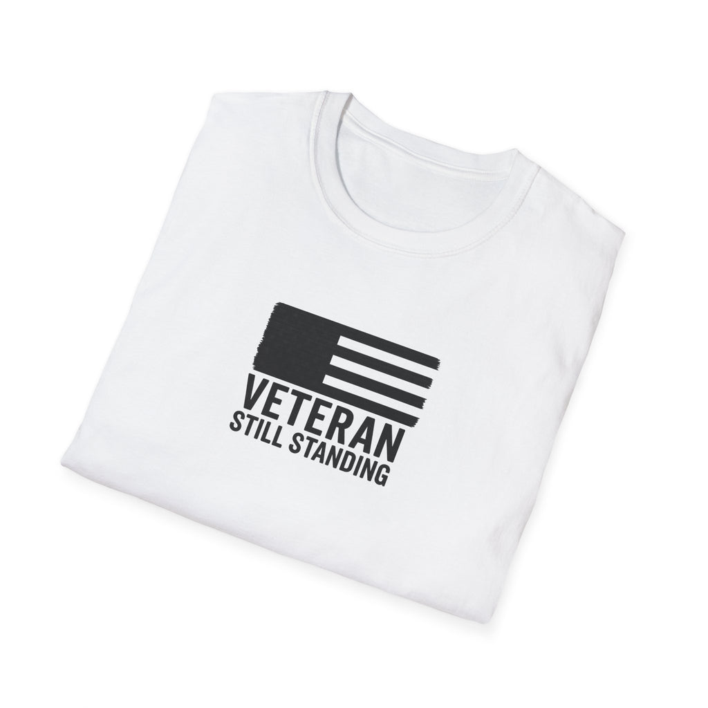 One Mile Veteran/Service Member  — "Still Standing." Motivational Minimalist Tee