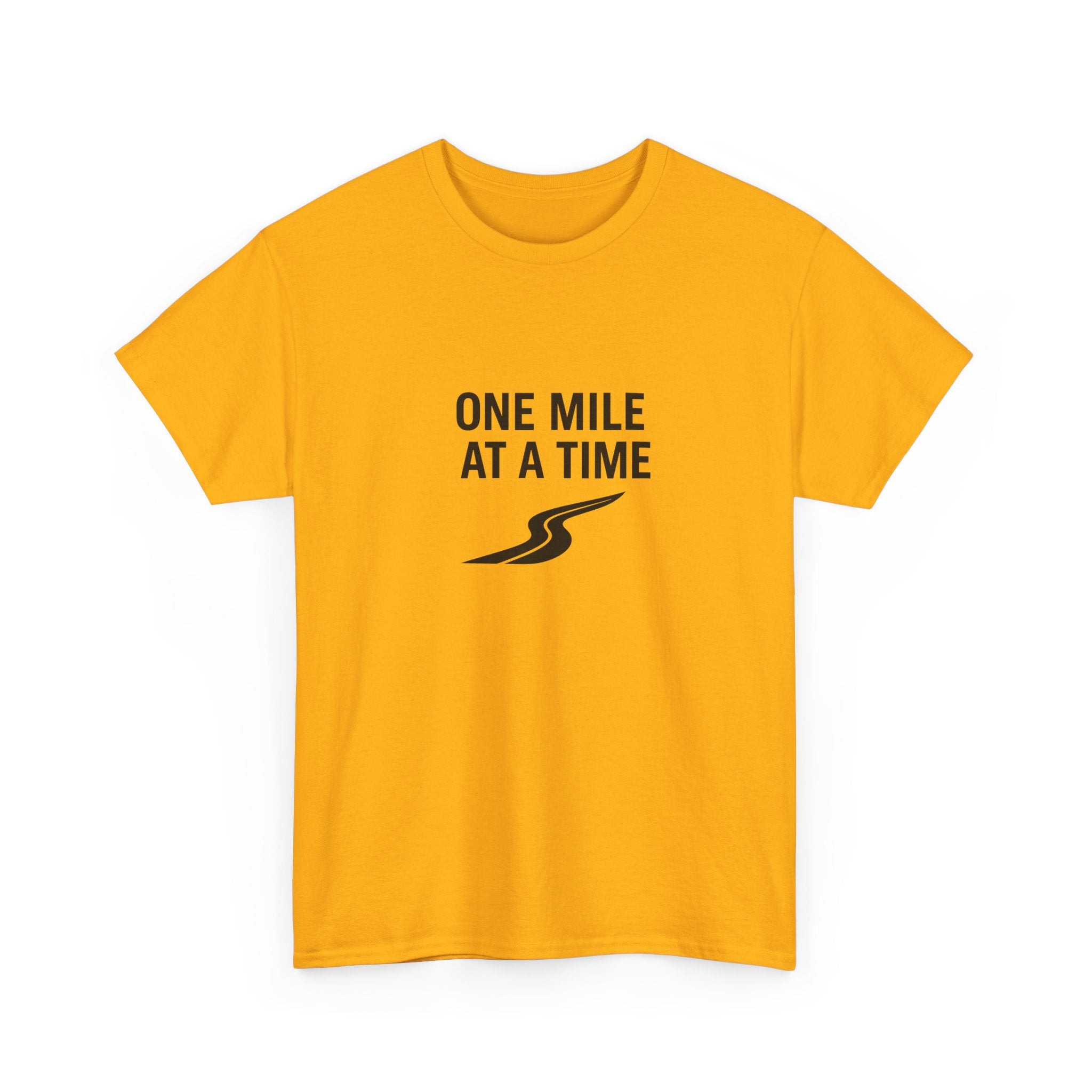 One Mile Endurance Tee — Inspirational White Graphic T-Shirt