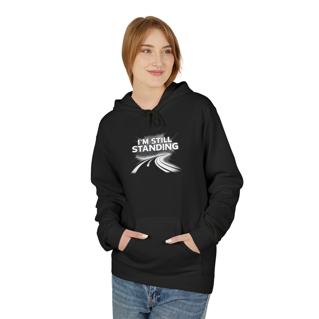 I'm Still Standing Hoodie – Minimal Runner Graphic Pullover / Resilience