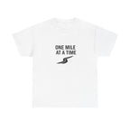 One Mile Endurance Tee — Inspirational White Graphic T-Shirt