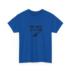 One Mile Endurance Tee — Inspirational White Graphic T-Shirt