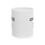 One Mile Road Map Ceramic Mug — Runner & Traveler Coffee Cup (11oz, 15oz)