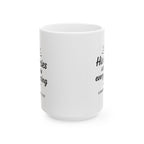 One Mile Ceramic Mug — Home, Office, Traveler Coffee Cup (11oz, 15oz)