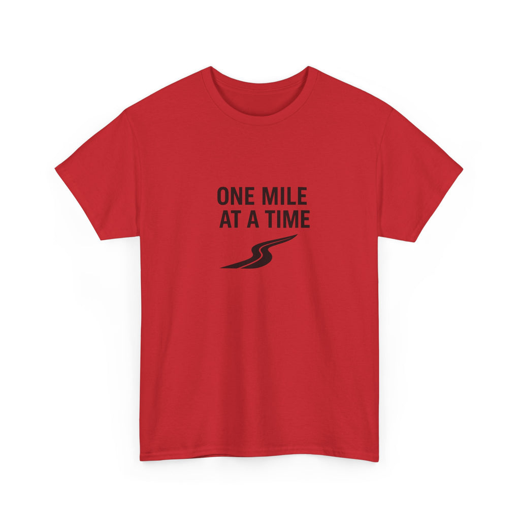 One Mile Endurance Tee — Inspirational White Graphic T-Shirt