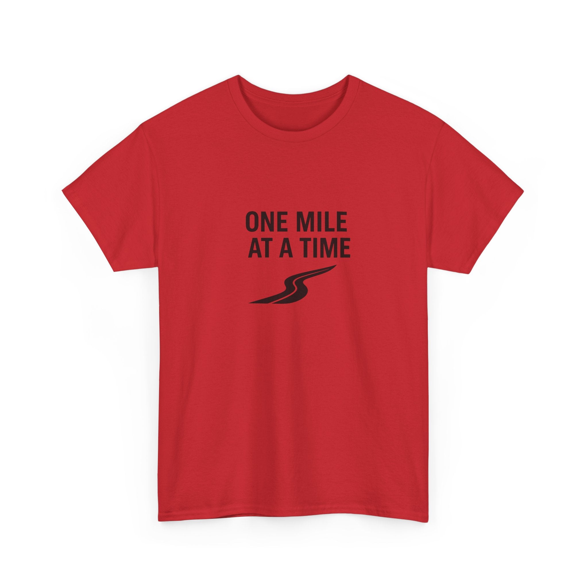 One Mile Endurance Tee — Inspirational White Graphic T-Shirt