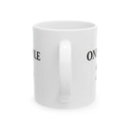 One Mile Road Map Ceramic Mug — Runner & Traveler Coffee Cup (11oz, 15oz)