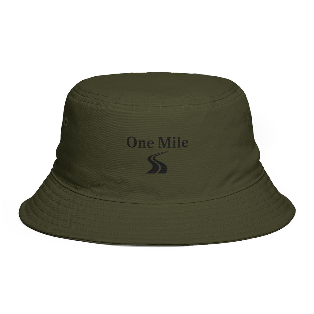 One Mile Bucket Hat — Road Logo Casual Outdoor Sun Hat